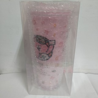 臺灣高鐵×卡娜赫拉聯名冰飲杯（全新）（附吸管）（粉紅色）