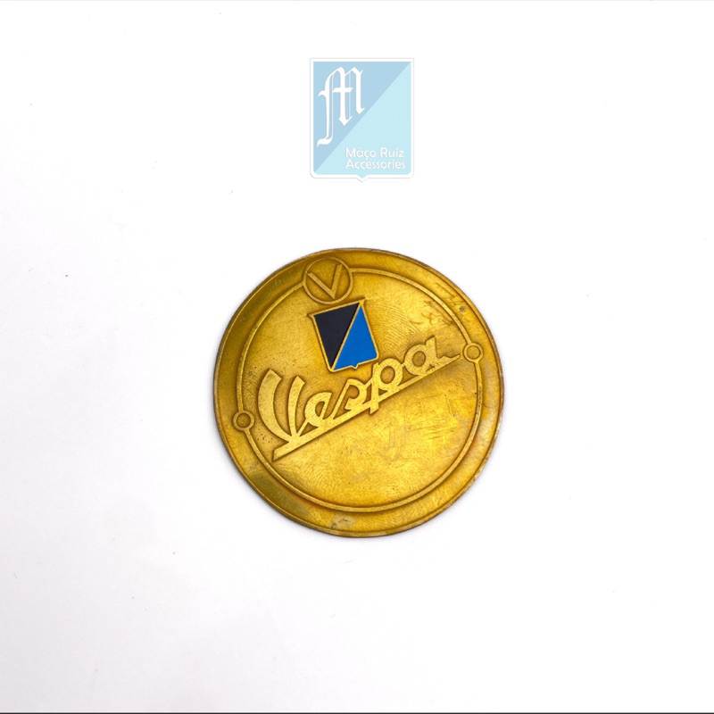 VESPA 偉士牌 老偉 Vintage 4角p 銅牌 銅製 銅 金屬標 馬克 Mark