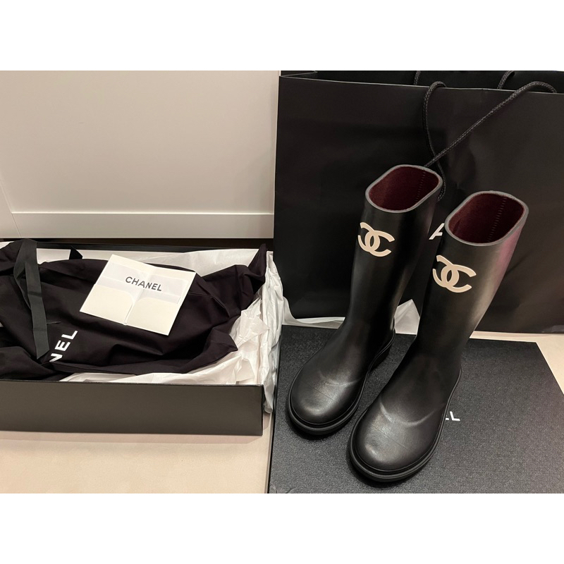 Chanel 超難買 雨靴 雨鞋 現貨36 情人節禮物首選