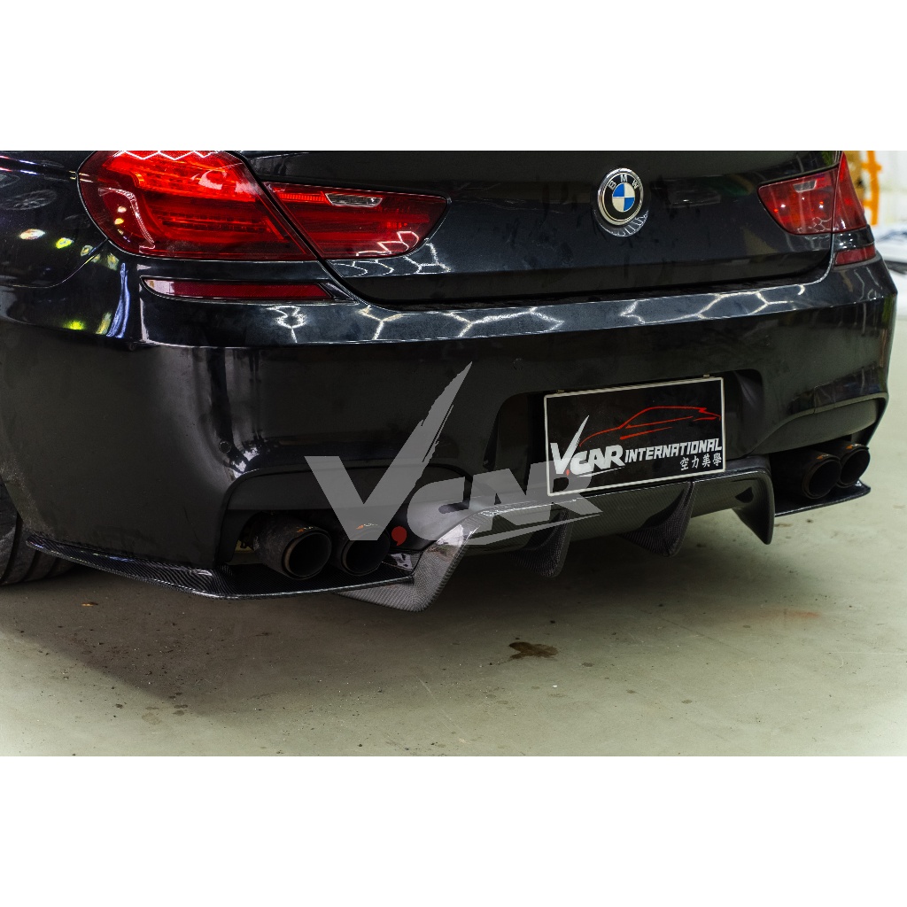 【V.Car】BMW F06 改M6保桿專用 碳纖維後下巴 後下擾流板