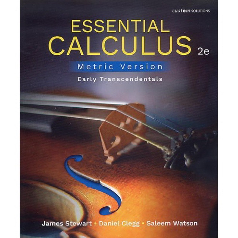 Essential Calculus: Early Transcendental, Metric Version 2/e