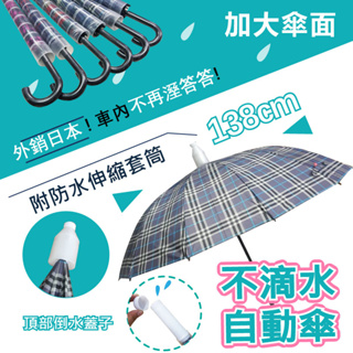 【花開富貴】26吋日本熱銷 大傘面 不滴水收納直傘 新品上市