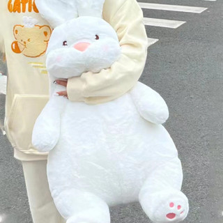 慵懶兔 兔子 小白兔 兔 抱枕 枕頭 情人節 生日 禮物 靠腰 靠墊