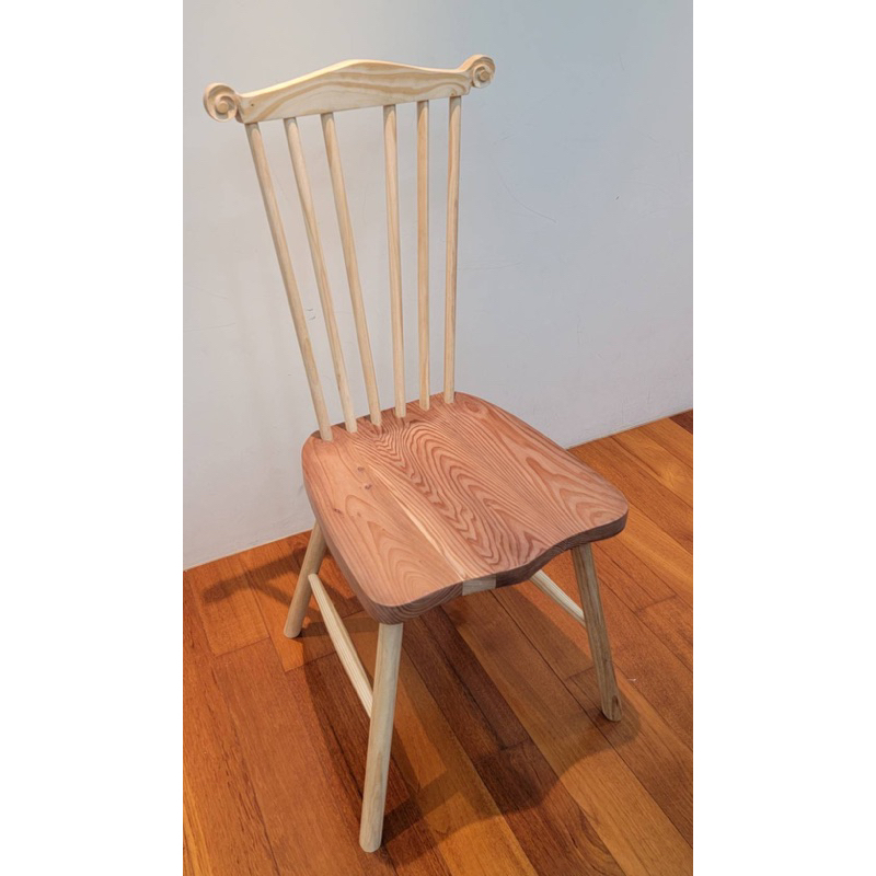北歐現代實木品味雕刻溫莎椅