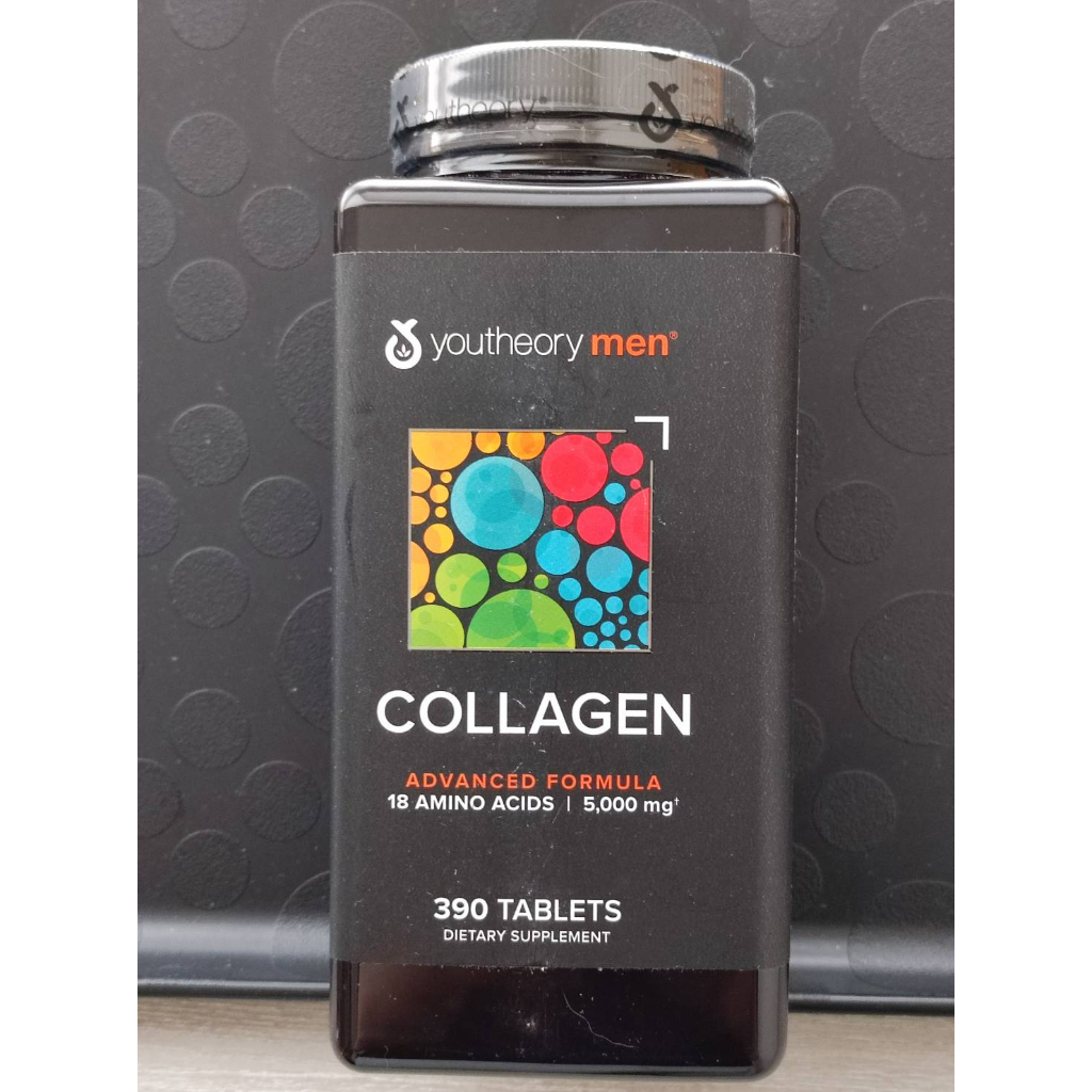 最新美國COSTCO 男性膠原蛋白高級配方 youtheory Mens Collagen biotin生物素 390顆