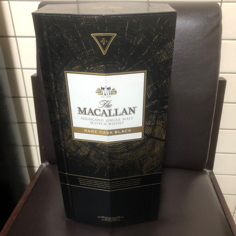 The Macallan 麥卡倫黑鑽 空瓶 盒子 二手