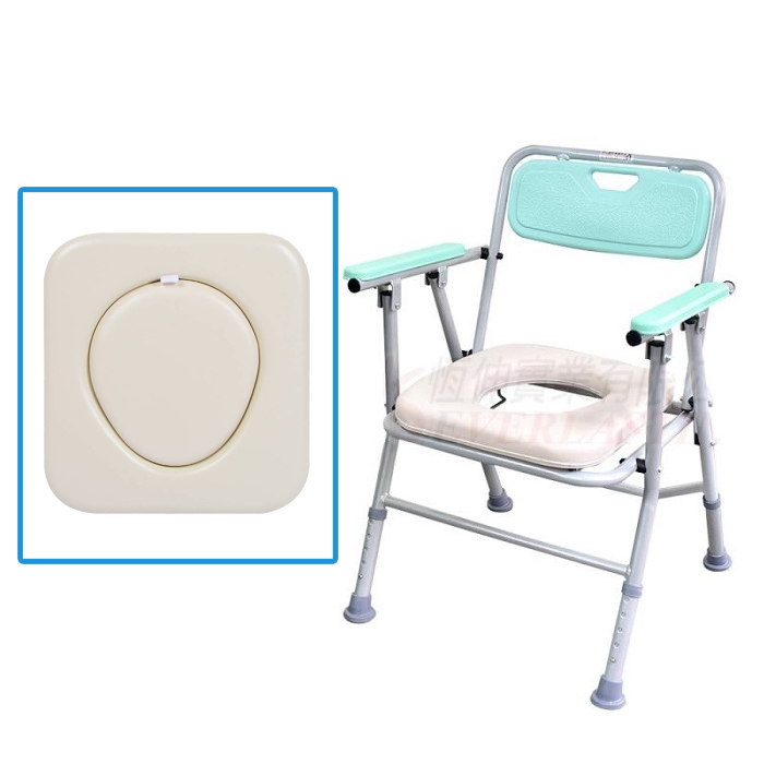 【海夫健康生活館】恆伸 機械椅(未滅菌)恆伸 鋁合金 收合式 便器便盆椅 洗澡椅(ER4527-2)