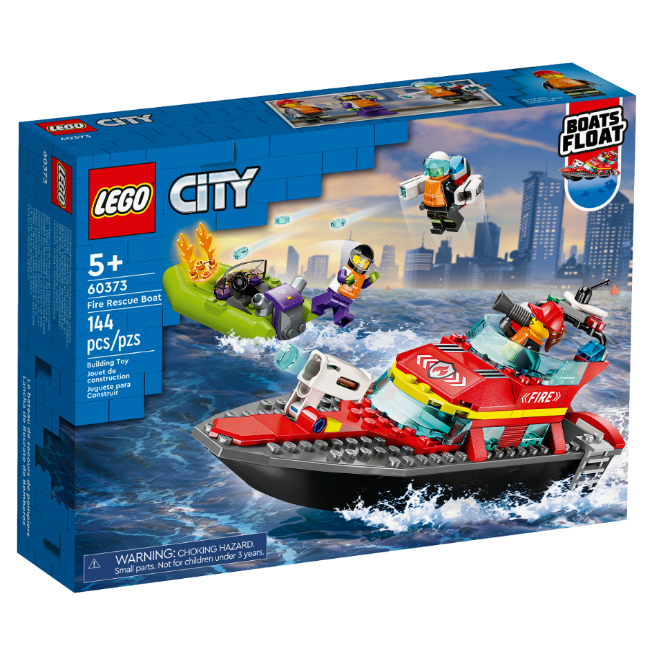 【宅媽科學玩具】LEGO 60373 消防救援船