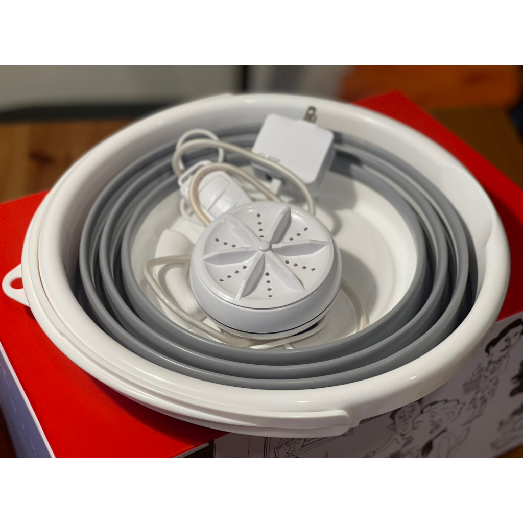 【MiniPRO】TheONE超音波智能遙控洗衣機 好收納折疊水桶(二手近全新)