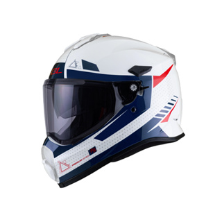 【SOL Helmets】SS-2P複合式安全帽 (拓荒者_白/藍) 帽舌需另加購｜ SOL安全帽官方商城