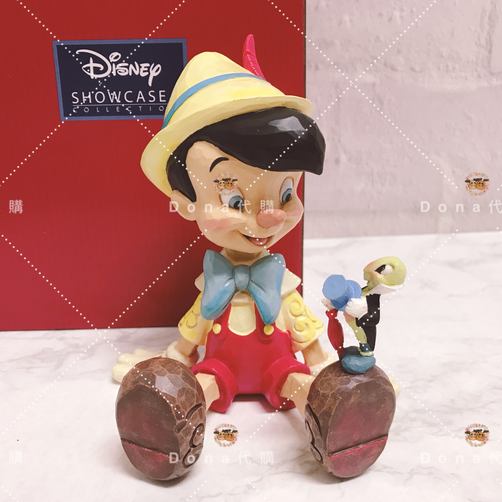 絕版現貨免運可刷卡分期 美國 Enesco 迪士尼 小木偶 皮諾丘和蟋蟀相望 傑明尼 公仔 塑像 情人節禮物