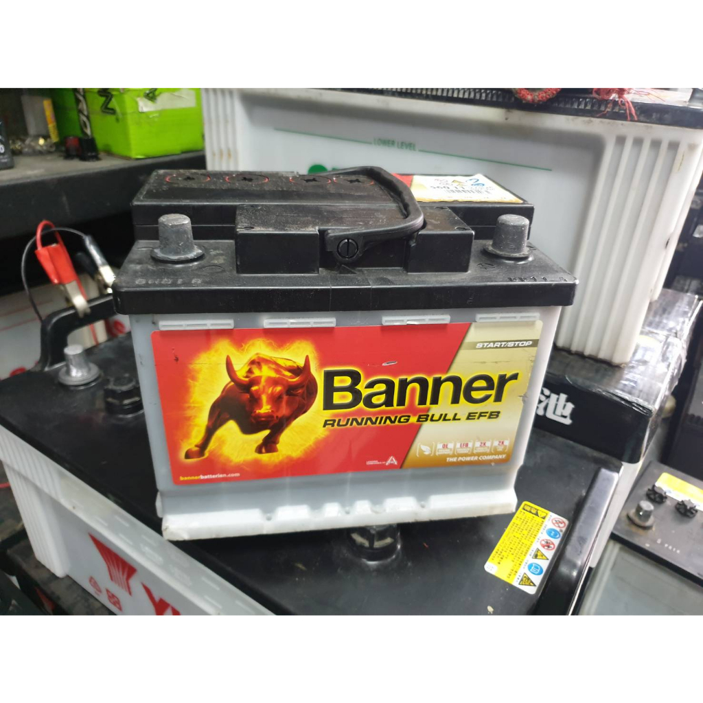 (二手中古電池) BANNER 56011 EFB60 (LN2) 免保養汽車電池 數值漂亮，品項優