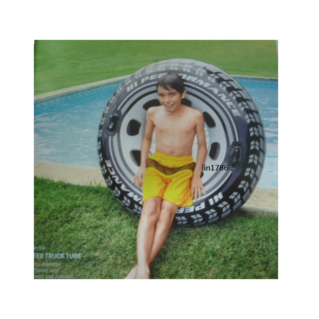INTEX 原廠 56268 成人 雙手把輪胎充氣游泳圈 浮圈 坐圈 夏天玩水 游泳 戲水(免費檢修 瑕疵換新品)