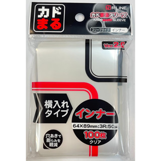 Pokemon 寶可夢 PTCG RLINE 透明 圓角 側插 卡套 100張 64*89mm 第一層 日本製 航海王