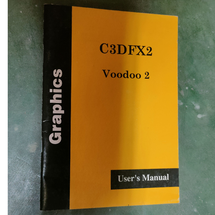 <C3DFX2>Voodoo2巫毒卡!?絕版!珍稀古物!真!自有藏書!不暢銷!家庭必備!解憂神物!電腦回憶傳奇!1998