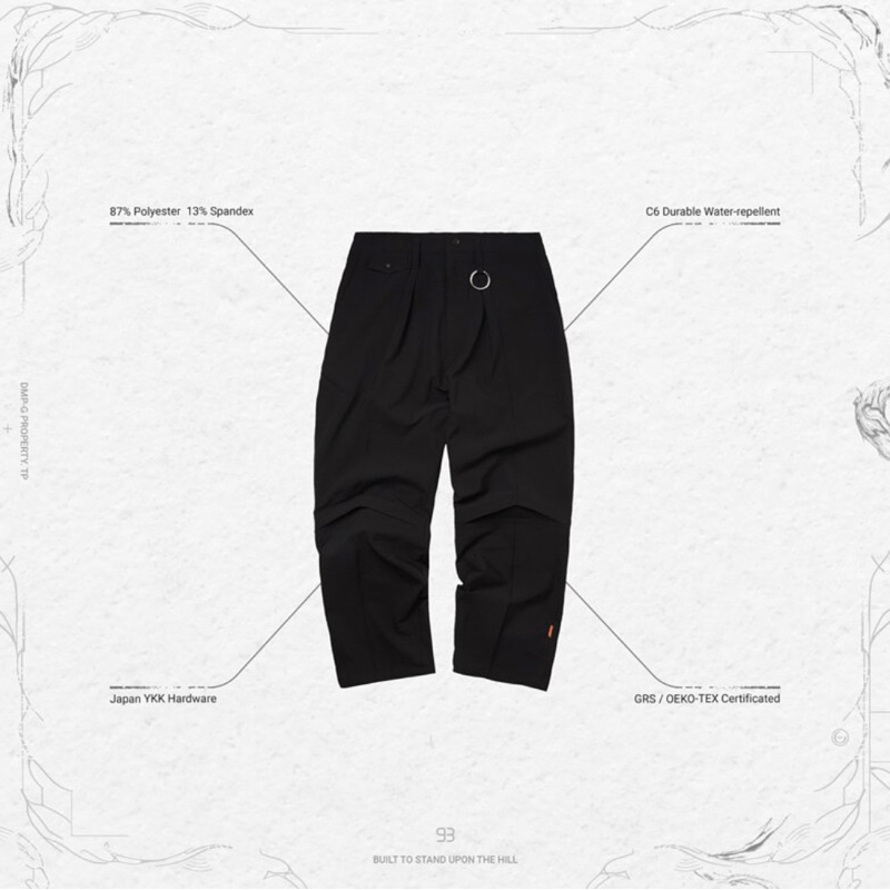 Goopi 黑色3號 “KM-01” Regular-Fit Tailored Trousers - Black