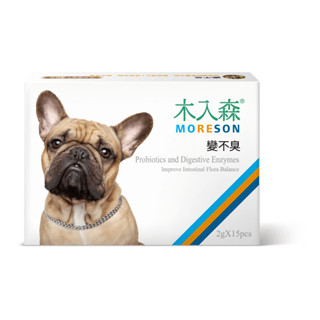 木入森 犬寶變不臭 30包｜狗狗益生菌 60億好菌+綜合酵素+膳食纖維 維持狗消化道機能