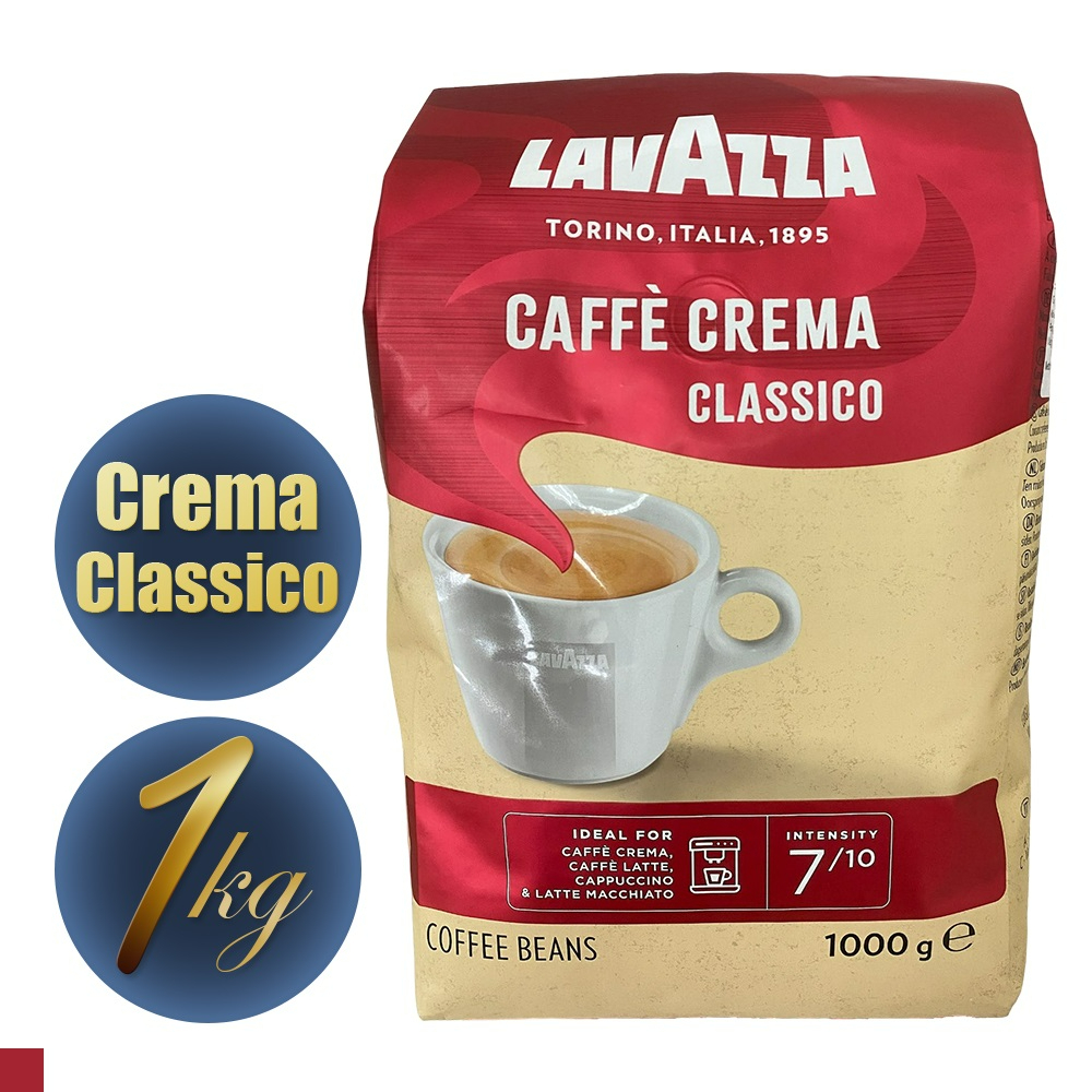 【油購好康】義大利 Lavazza Caffe' Crema Classico 咖啡豆 1000g 原裝進口 中烘焙