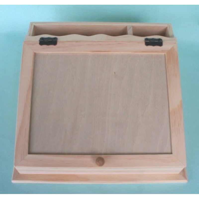 台灣是高級木器 文具收納盒 PW-477 適用於紙黏土.麵包花創作 彩繪藝術創作.....蝶古巴特拼貼藝術各種diy等
