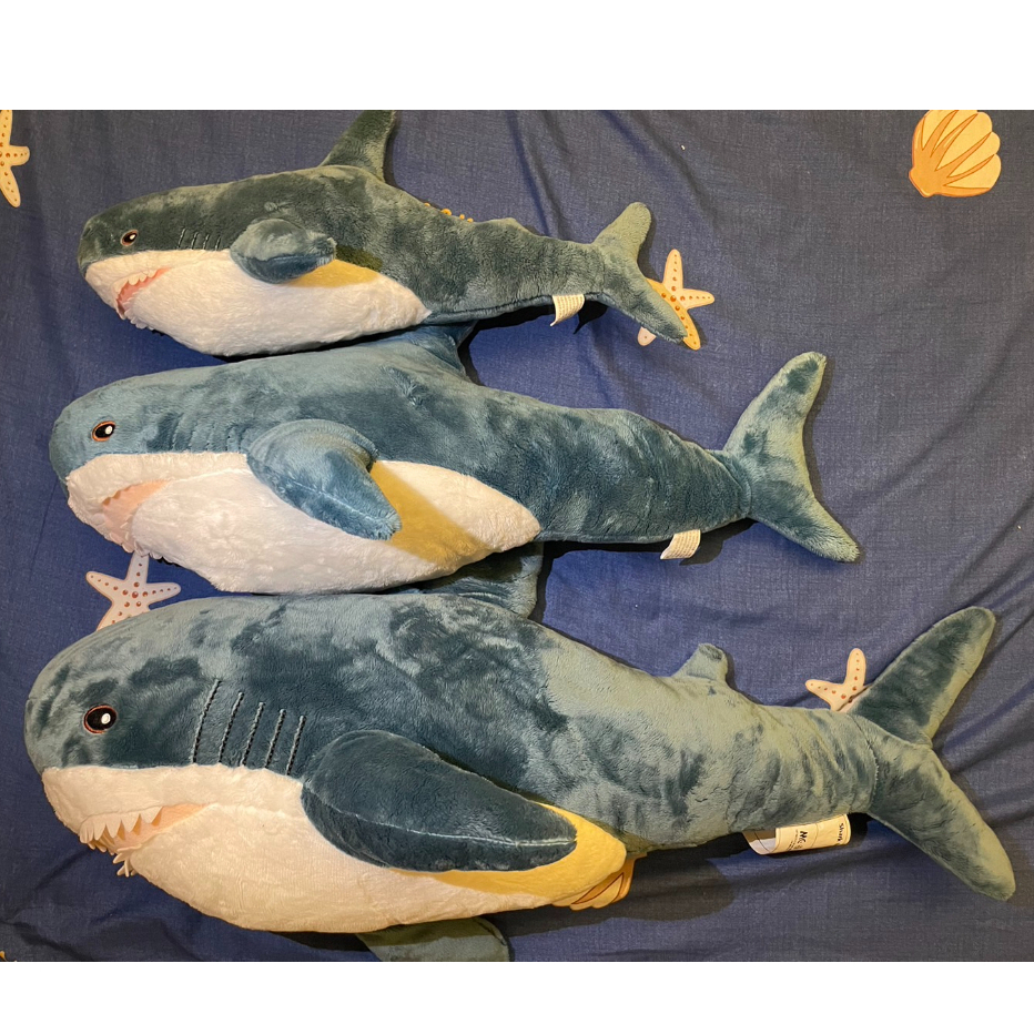 🔆全新現貨🔆【那些小物】鯊魚娃娃45cm/60cm/80cm 娃娃玩偶 兒童禮物 情人節禮物 生日禮物 鯊魚抱枕 大鯊魚