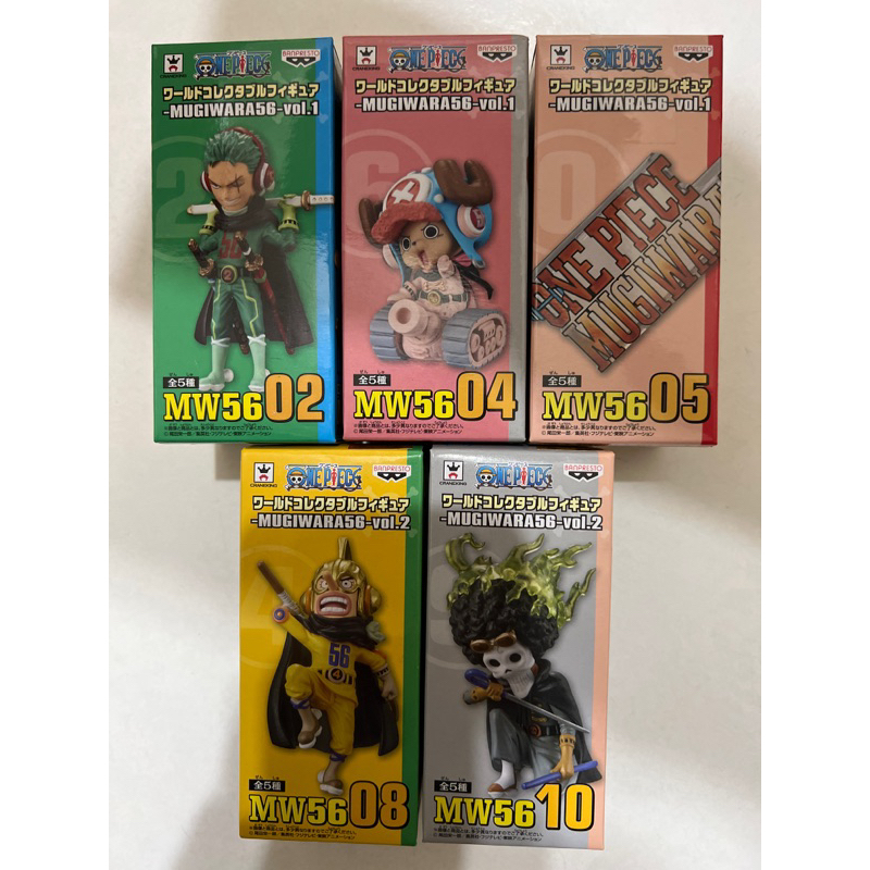 ￥My公仔￥ 日版金證 WCF 56戰隊 MUGIWARA56 魯夫 羅賓 娜美 喬巴 戰車喬巴 索隆 扉頁 立牌 招牌