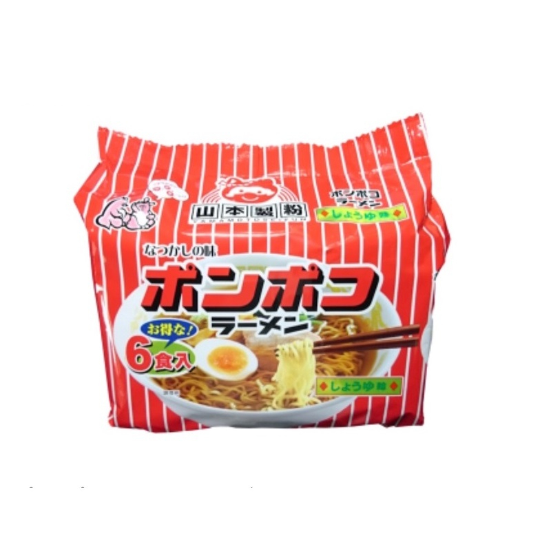 山本製粉6食入醬油味拉麵522g克x 1PC包【家樂福】