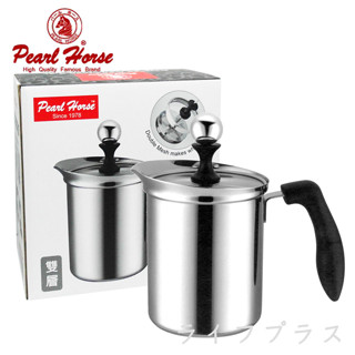 【P.R. CAFE】 日本寶馬牌｜玻璃蓋雙層奶泡器 TA-S-400-D 原廠正貨