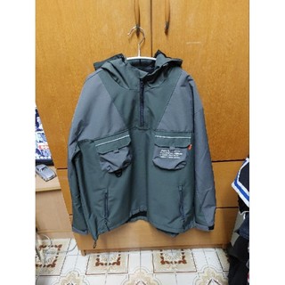 UNDER PEACE 22AW MASTER / FR PULLOVER JKT 抗撕裂 機能 罩衫 (灰綠色)L號