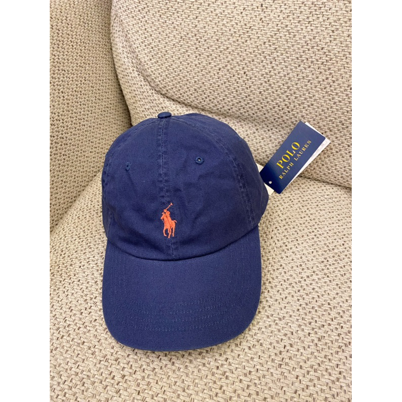 全新 Polo 粉紅logo藍色老帽 韓國代購