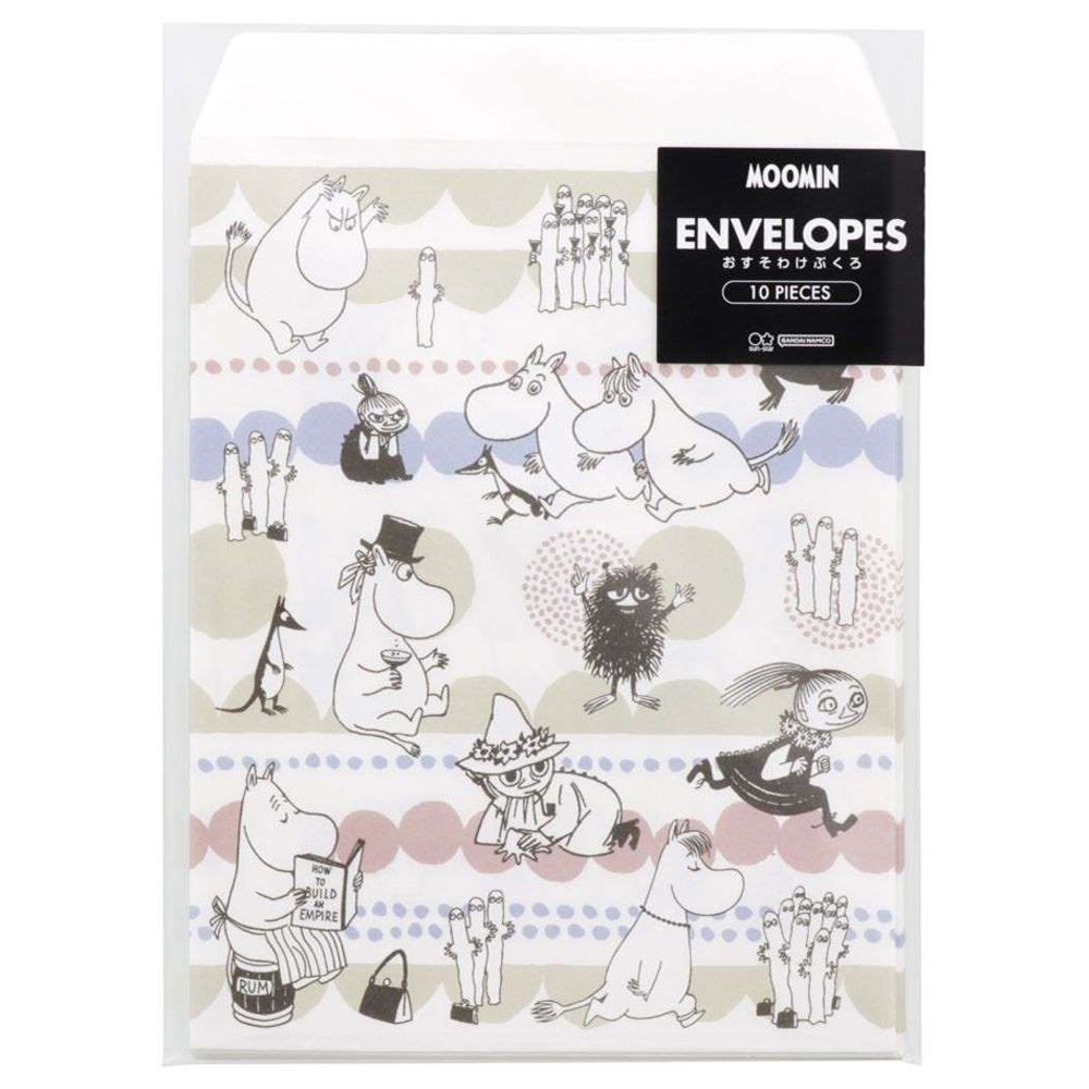 sun-star 日本製 Moomin 印花包裝紙袋 嚕嚕米 大集合