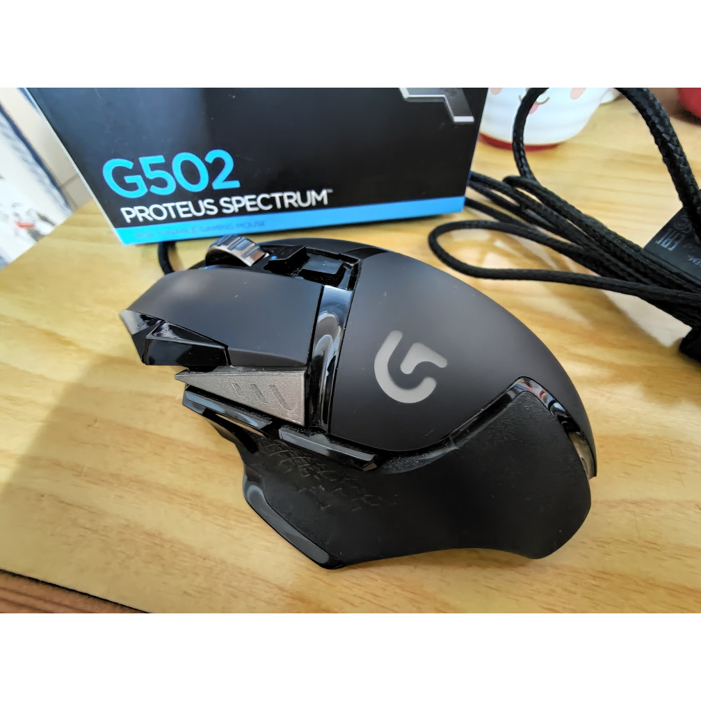Logitech 羅技 G502 RGB自調控遊戲滑鼠 12000dpi 二手滑鼠 送全新羅技電競滑鼠墊