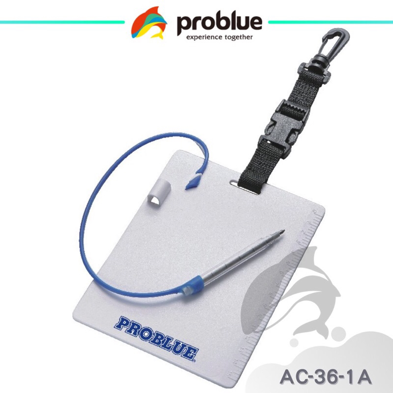 【Scuba YD】Problue AC-36-1A  快扣式潛水寫字板