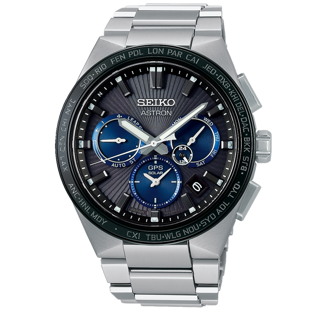 【私聊甜甜價】SEIKO精工 Astron 太陽能GPS定位 鈦金屬雙時區腕錶 5X53-0BV0D/SSH119J1