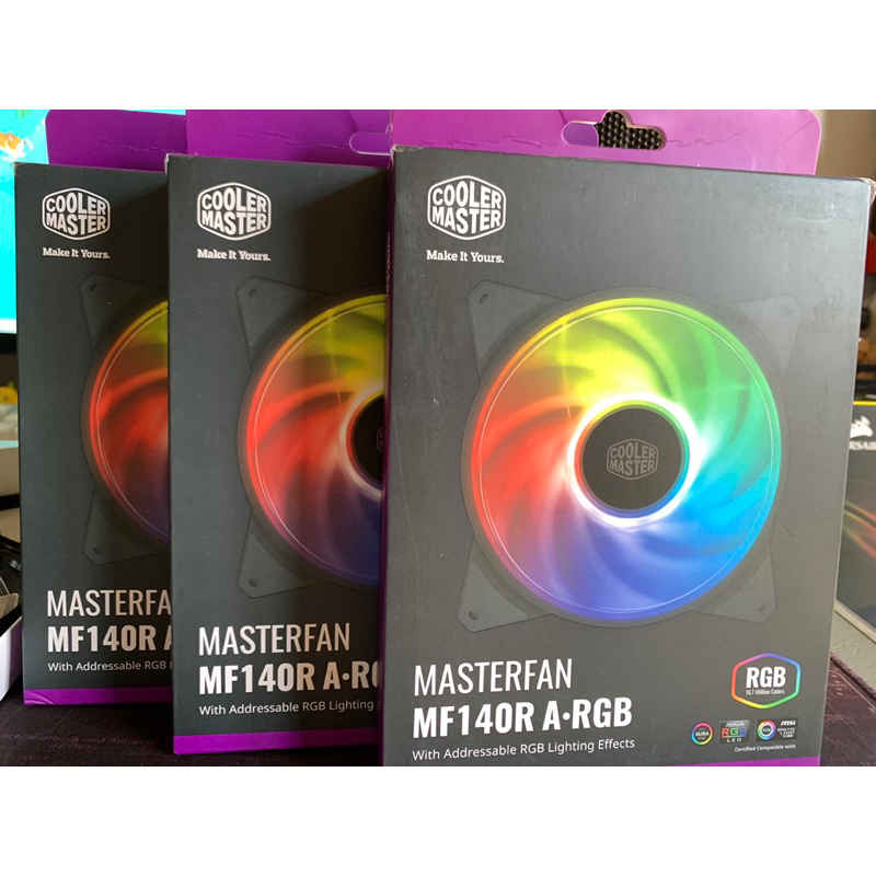 CoolerMaster 酷碼 MasterFan MF140 Halo 黑色 PWM 風扇 PC PARTY