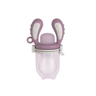 二手良品｜英國 Kidsme 咬咬樂輔食器增量版6m+ 咬咬樂 蔬果棒 副食品器 葡萄紫L增量版 少用 最後一張為實品照
