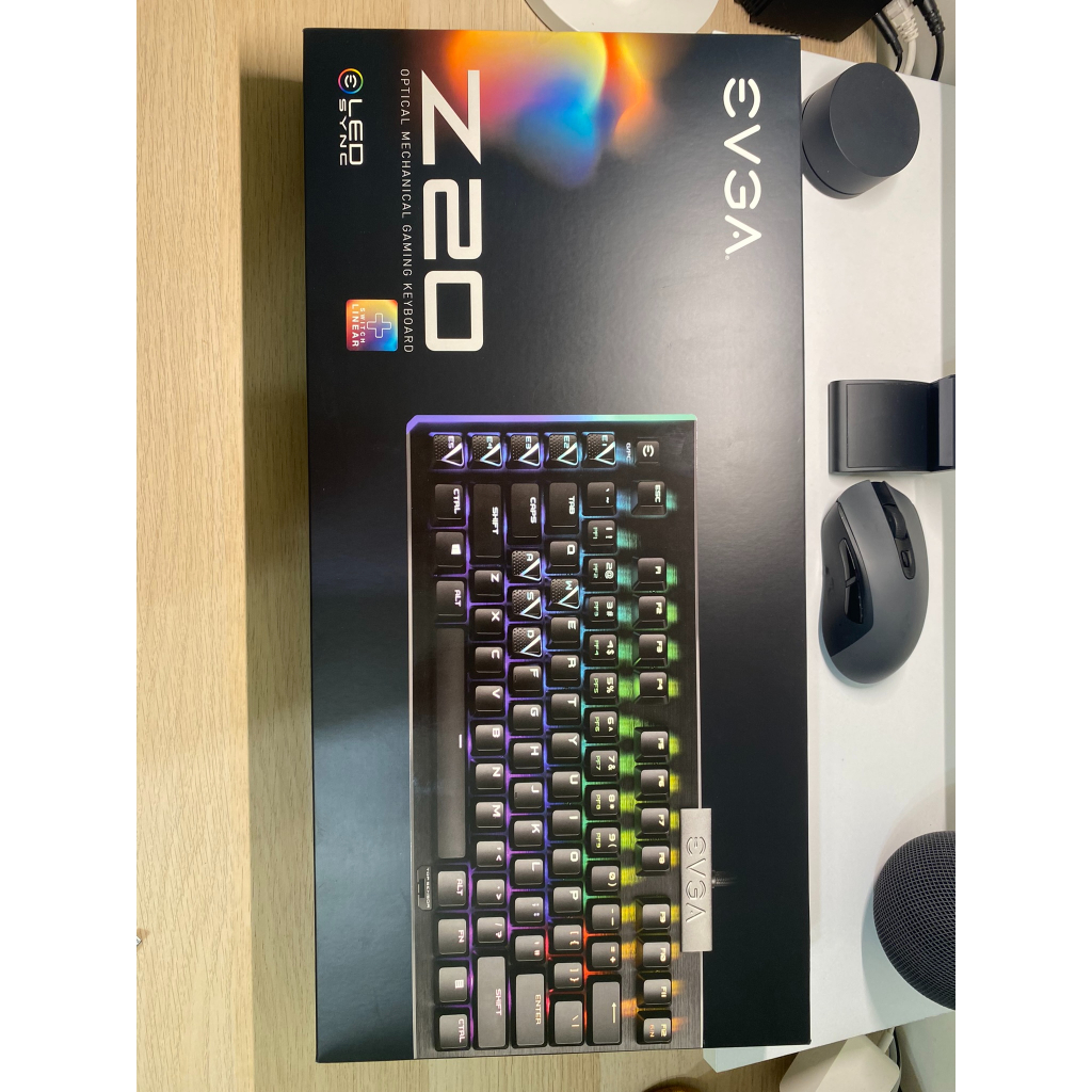 EVGA Z20 機械式電競鍵盤 RGB 光軸 二手