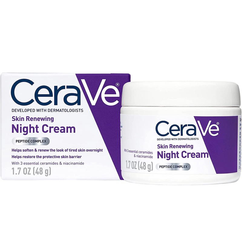 莎拉代購💐 CeraVe 肌膚煥新保濕滋潤晚霜 Skin Renewing Night Cream