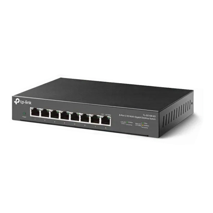 TP-Link TL-SG108-M2 8埠 100Mbps/1Gbps/2.5G 桌上型Gigabit交換器