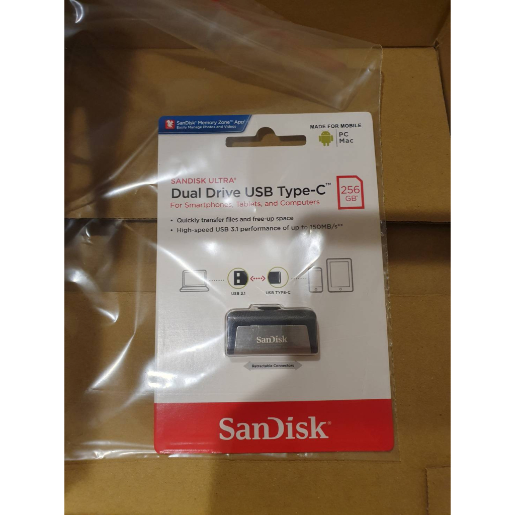 SanDisk 256GB Ultra Type-C 雙用隨身碟(好市多線上購物同款)