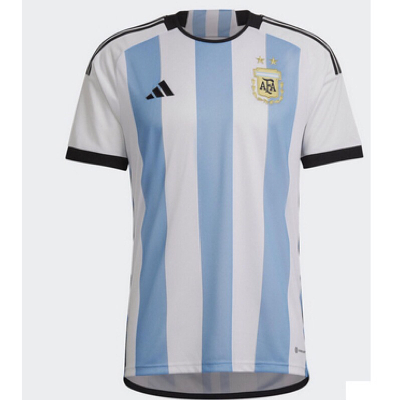 ADIDAS 球衣 Argentina 22 Home 男款 藍白 阿根廷 短袖 世足 世界盃 HF2158【S.E運動