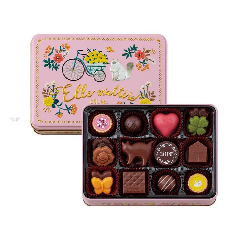 現貨在台 馬上寄出 日本Morozoff 情人節巧克力 CALINE 鄉村貓咪巧克力禮盒
