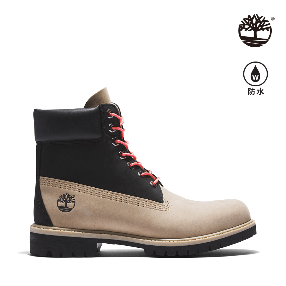 Timberland 男款黑色再生皮革防水6吋靴|A5RE4DH4