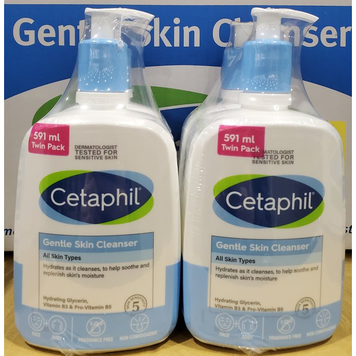 【小如的店】COSTCO好市多代購~Cetaphil 舒特膚 溫和清潔乳/洗面乳/潔膚乳(591ml*2瓶)137178