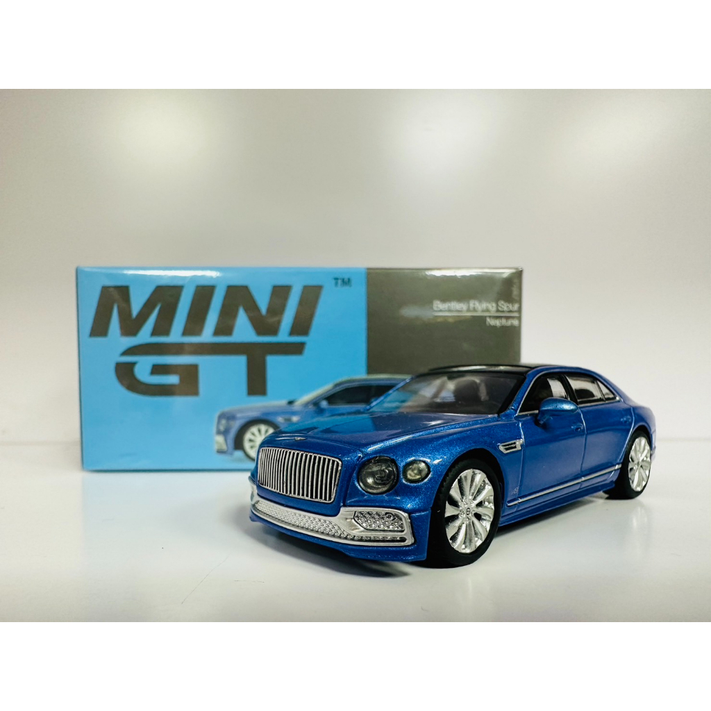 {TZ玩車庫} MINI GT #351 賓利Flying Spur 藍色(最後一台)