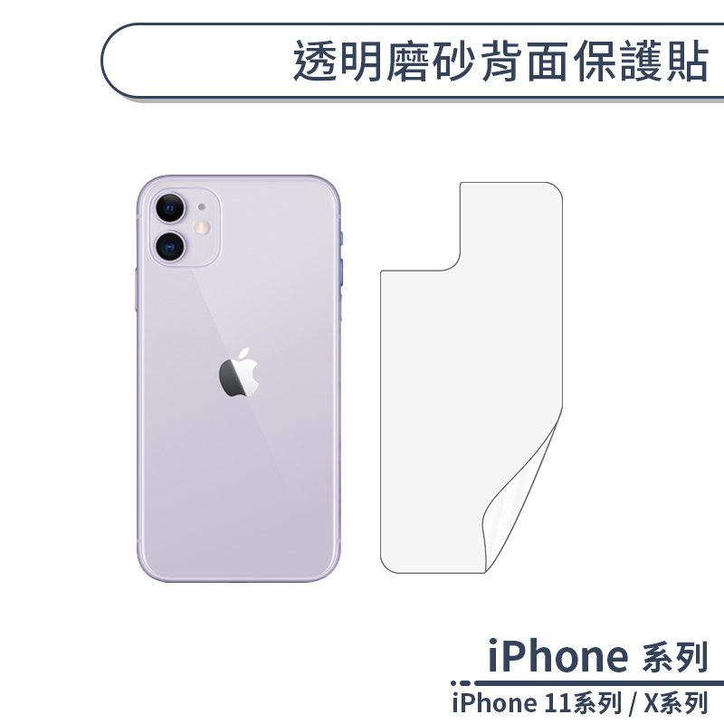 霧面磨砂手機背貼 適用iPhone X XR XS Max iPhone11 防指紋 背膜 保護貼