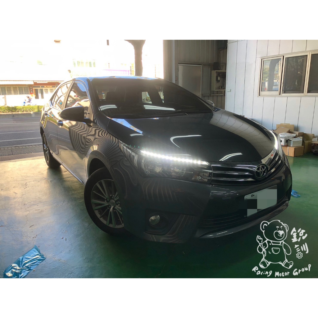 銳訓汽車配件-雲嘉店 Toyota 11代 Altis 安裝 車美仕日行燈 一般版 燈眉型 完整度高 不漏水 兩段式亮法