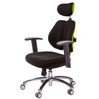 GXG 人體工學 雙背椅 (鋁腳/升降扶手) 型號2994 LUA5