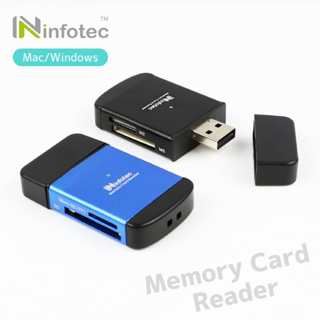 多合一記憶卡USB 鋁合金讀卡機- 128G 隨身碟 USB隨身記憶卡 藍黑/黑色