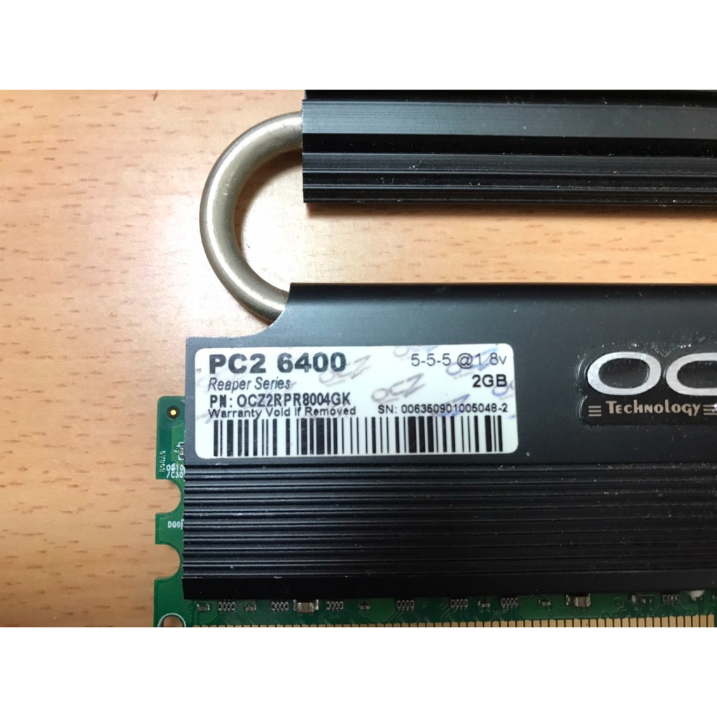 OCZ DDR2-800 PC2-6400 2G+2GB=4G 記憶體 雙通道