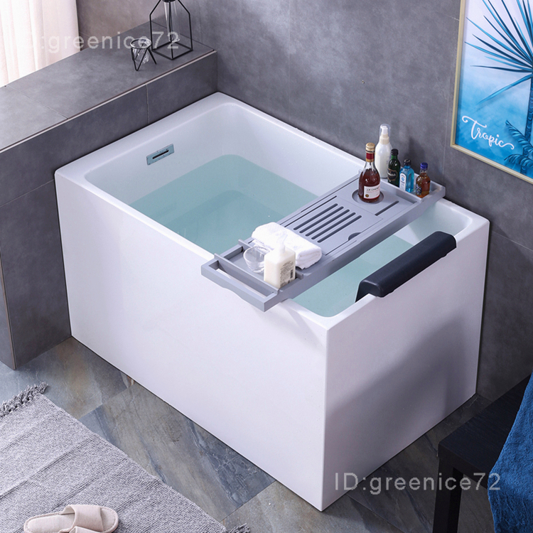 【破損包賠】小尺寸加深亞克力浴缸家用一體獨立式小戶0.9-1.5米網紅浴盆浴桶E9